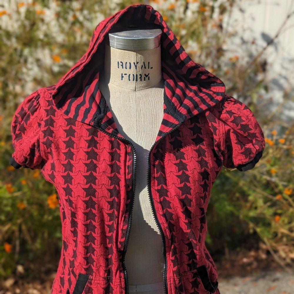 RARE Tripp NYC reversable hoodie Red and Black Size L